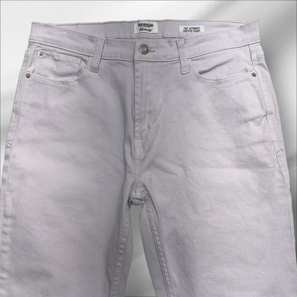 KENSIE Womenβs 8/29 Pale Purple HIGH RISE SKINNY Jeans